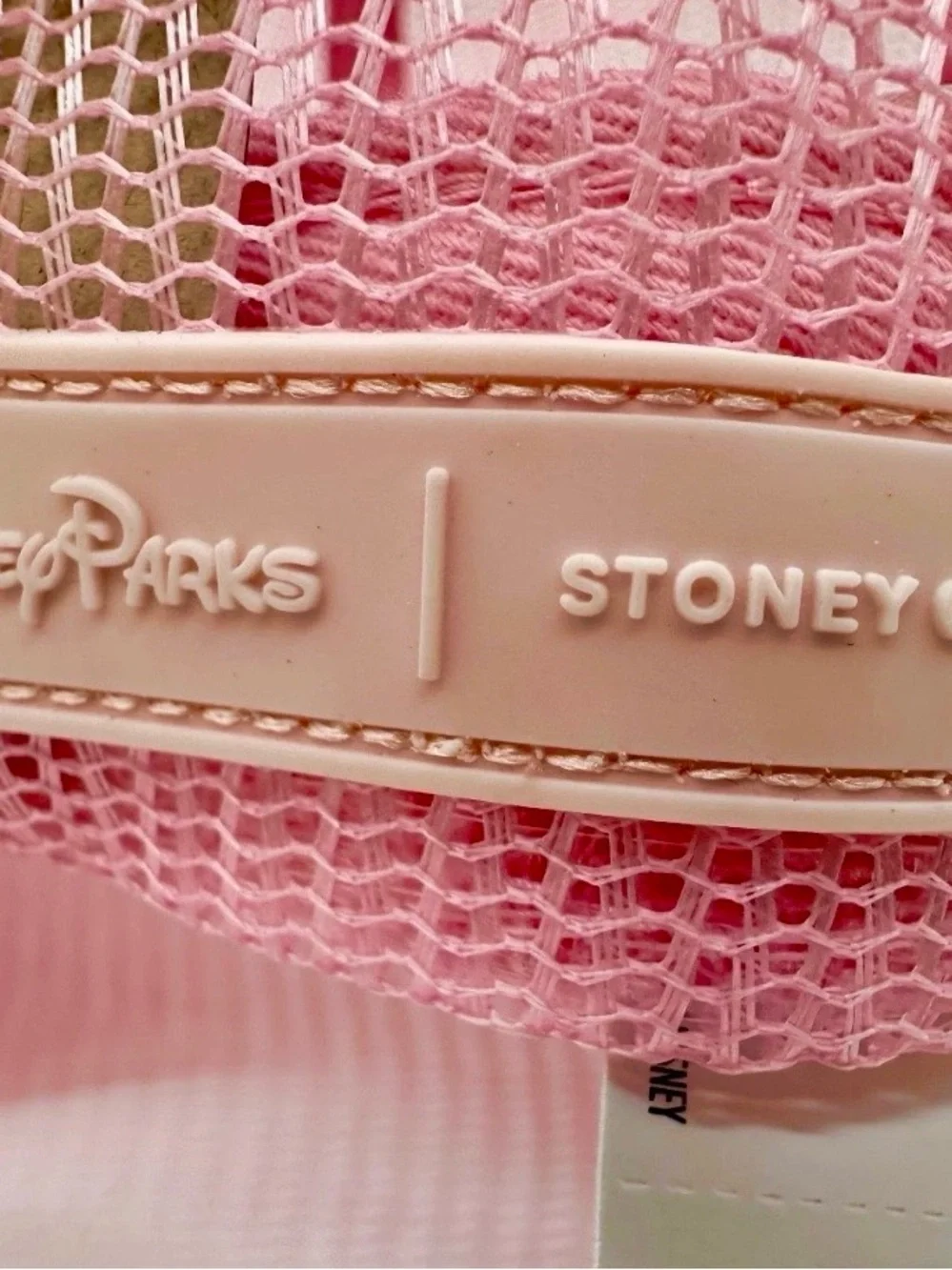Authentic Stoney Clover Lane Disney World Pink Castle Patch Trucker Hat - NWT